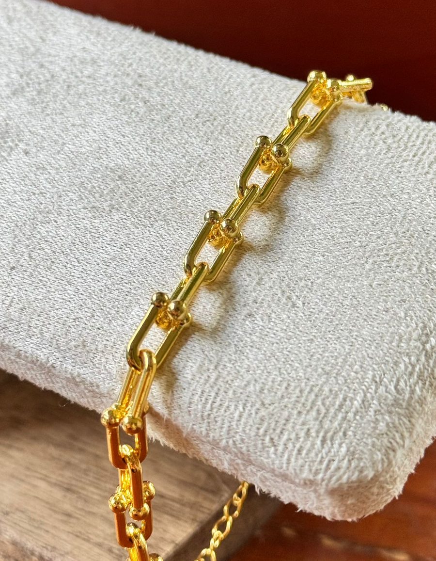 Pulseira corrente vários elos